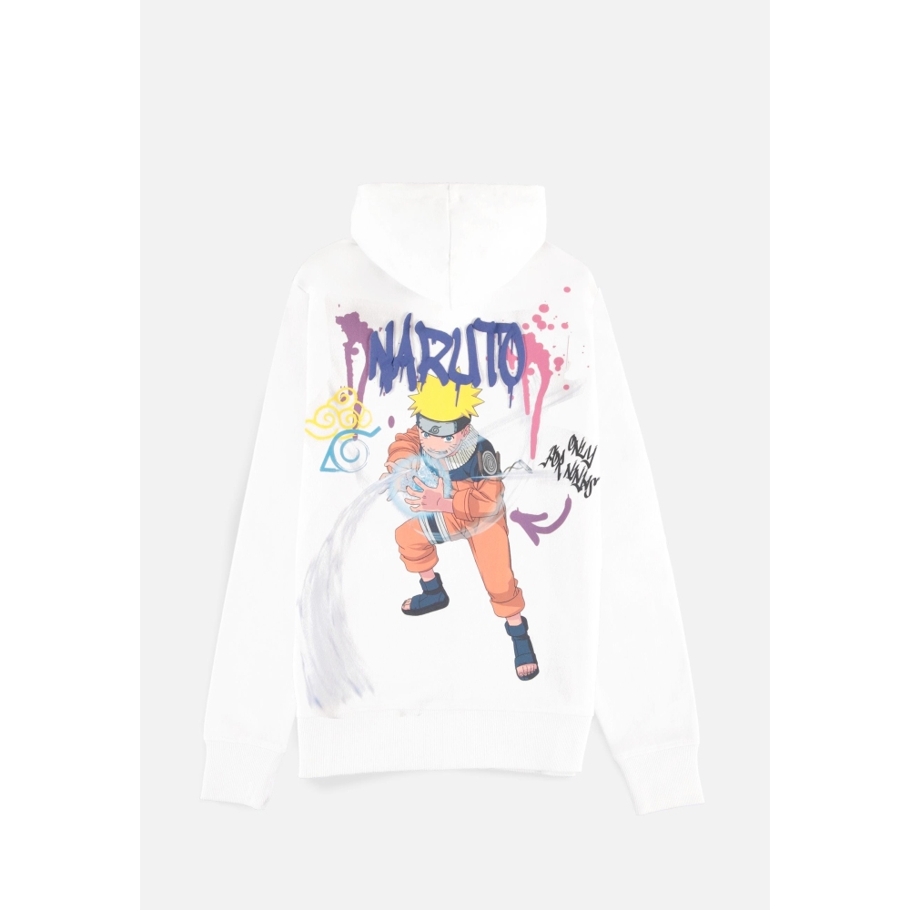 Naruto - Graffiti Vest met capuchon - Wit